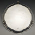 British Antique Silver Plate Card Tray Diameter 25.5cm 475g